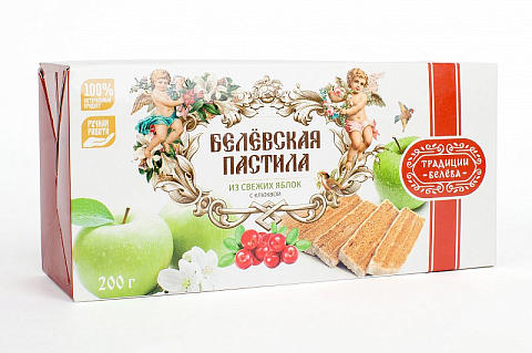 Пастила Белевская «С клюквой» без сахара
