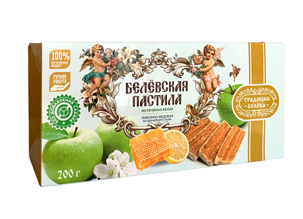 Пастила Белевская «Лимонно-медовая» без сахара